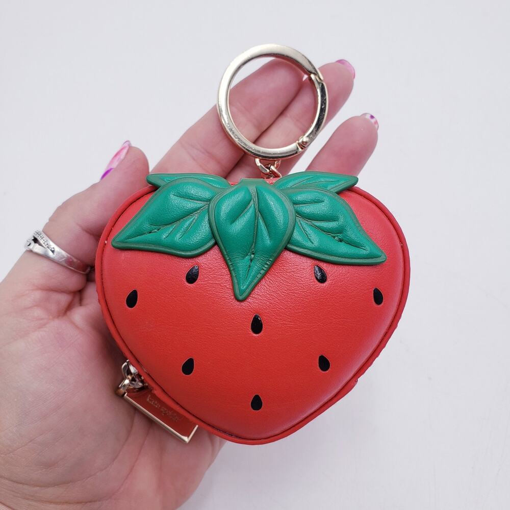 Kate Spade KG649 Strawberry Dreams Coin Purse Keychain - Picture 11 of 11